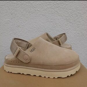 UGG Tan Suede Goldenstar Clogs